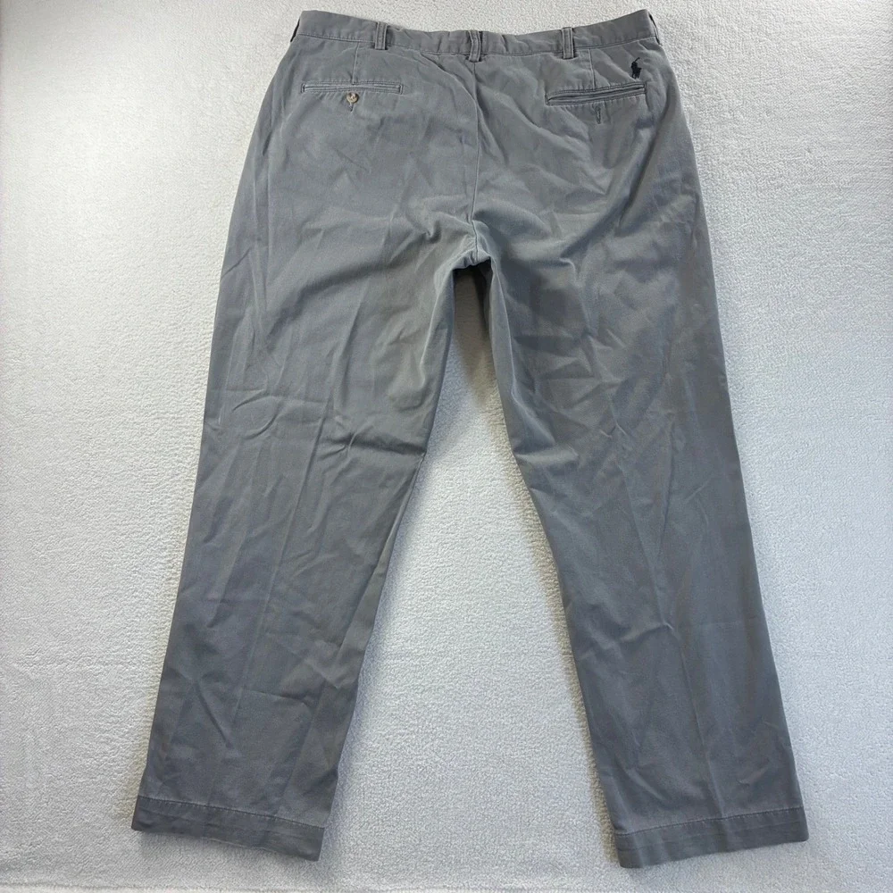 Polo Ralph Lauren‎ Preston Chino Pants Mens 40x32 Beige Cotton Flat Front Preppy